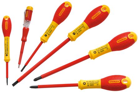 0-65-443 VDE Pozidriv, Slotted Screwdriver Set 6 Piece