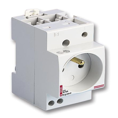 04280 POWER SOCKET, 10A/16A, 250V, 2P+E