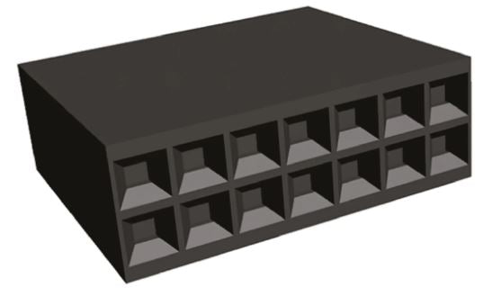 1-87456-0 AMPMODU MOD IV Female Connector Housing