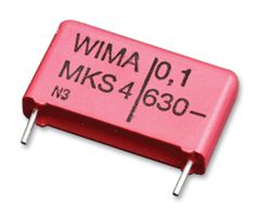 DC Film Capacitor, 0.47 µF, 400 V, PET (Polyester), ± 10%, MKS4 Series