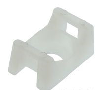 Cable Tie Mount, Low Profile, Screw, 3.7 mm, Natural (PACK OF 100)