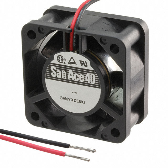 109P0424H702 Axial Fan, San Ace 40 Series, 24 V, DC, 40 mm, 15 mm, 6.4 cu.ft/min