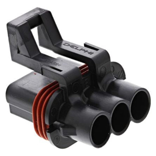 12040977 Metri-Pack 280 Automotive Connector Socket Black Cable Mount 3 Way, Crimp Termination