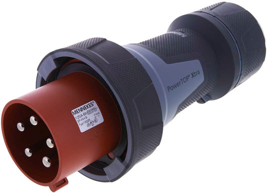 13225 CEE plug 125A 5p 6h 400 V (50+60 Hz)