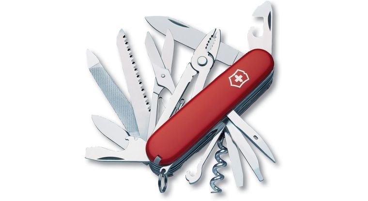 13773 Swiss Army Knife Victorinox Handyman Straight, Multitool Knife, 91mm Closed Length, 155g