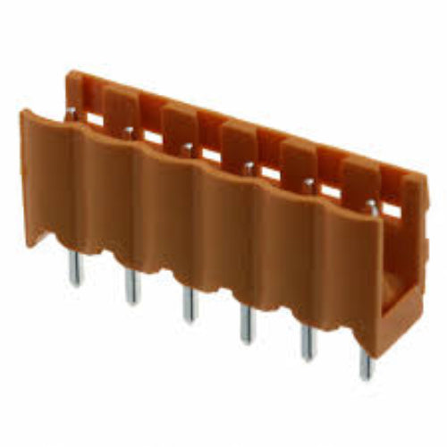 403-960 Weidmuller OMNIMATE SL, 5.08mm Pitch, 6 Way, 1 Row, Straight PCB Terminal Block Header, Through Hole