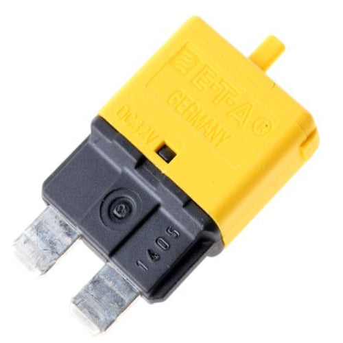 1616-21-20A - Thermal Circuit Breaker - 1616 Single Pole 32V Voltage Rating, 20A Current Rating