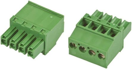 1986375-4 Non-Fused Terminal Block, 4 Way/Pole, Screw Down Terminals