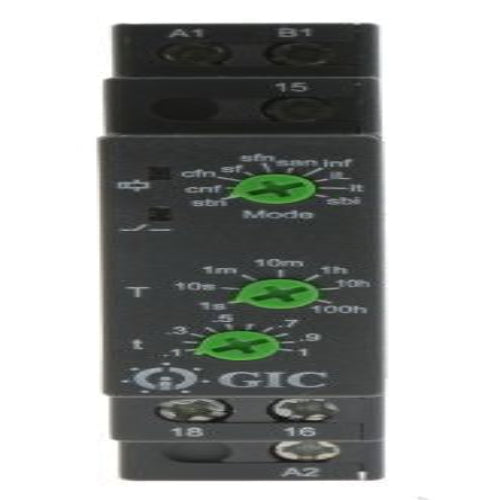 1CMDT0 DIN Rail Mount Timer Relay, 12 → 240V ac/dc, 1-Contact, 0.1 s → 100h, SPDT