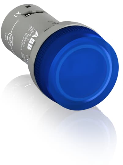 1SFA619402R5154 Abb PILOT LIGHT CL-515B Range 7mA 24 V AC/DC BLUE color Led indicator 22.5mm Diameter