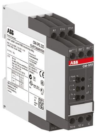 1SVR730841R1500 Current Monitoring Relay With DPDT Contacts, 220 → 240 V