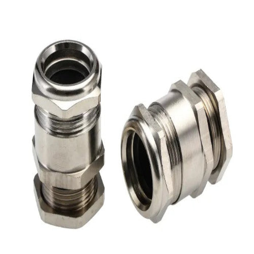 52103030+59000200 Lapp SKINDICHT Series Metallic Nickel Plated Brass Cable Gland, M25 Thread, 15.8mm min., 17.8mm max., IP68 (PACK OF 5)