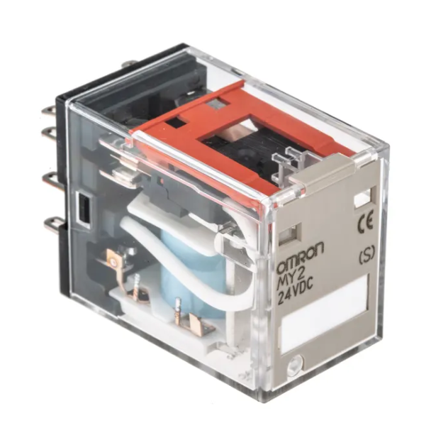 MY2 DC24(S) Plug In Power Relay, 24V dc Coil, 10A Switching Current, DPDT