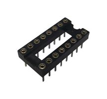2227MC-16-03-09-F1 IC & Component Socket, 16 Contacts, DIP Socket, 2.54 mm