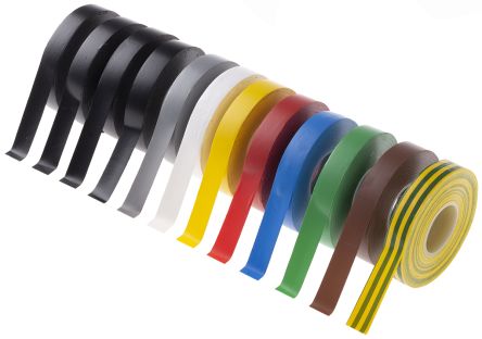 229796 Tapes Assorted Electrical Tape, 12mm x 20m -12 PIECES