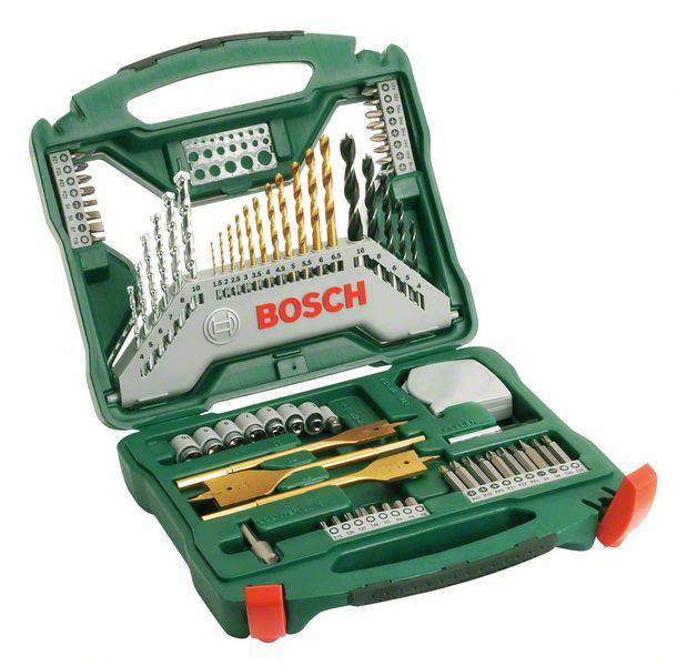 2607019329 Bosch 70 Piece Multi-Material Twist Drill Bit Set, 1.5mm to 32mm