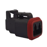 DT062S-CE06 Automotive Connector Housing, Thin Wall, Black, DT, Plug, 2 Ways, DT Series Socket Contacts