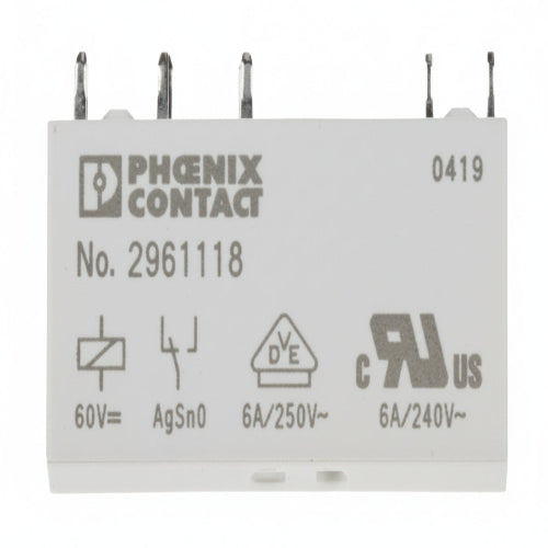 2961118 60V dc Coil Non-Latching Relay SPDT PCB Mount