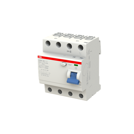 2CSF204001R2800 F204AC-80/0,1 ABB F204 AC-80/0,1 Residual Current Dev.