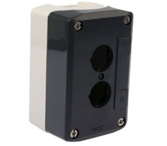 XALD02H7  XALD Push Button Enclosure, 2 Hole Grey, 22mm