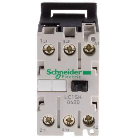 LC1SK0600B7 2 Pole Contactor, 6 A, 24 V ac Coil, TeSys SK, 2NO