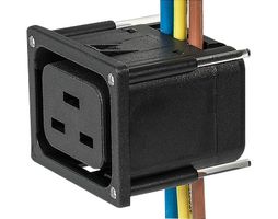 3-110-015 Power Entry Connector, 4710-5 Series, Receptacle, 250 VAC, 16 A