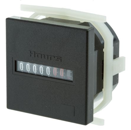 3.220.401.075 H 57 Hour Meter, 7 Digit, 187 → 264 V ac