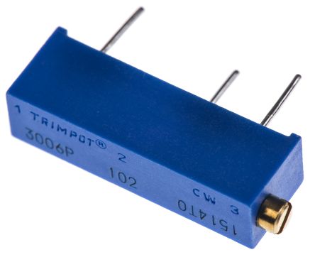 3006P-1-102LF   1kΩ Through Hole Trimmer Potentiometer 0.75W Side Adjust