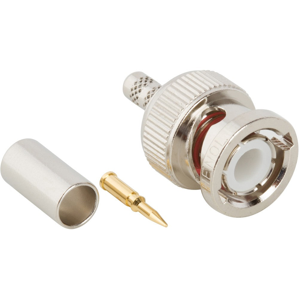 031-320-RFX Coaxial Connector, BNC Coaxial, Straight Plug, Crimp