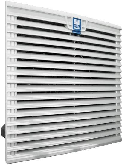 3241.110 Fan255 x 255mm Face Dimensions, 205m³/h, AC Operation, 115 V ac