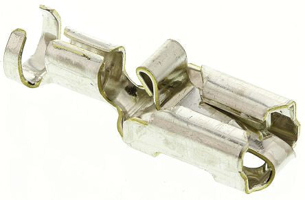 341001-6 Positive Lock .250 Mk I Series Crimp Receptacle, 6.35 x 0.81mm, 2.5mm² to 4mm²