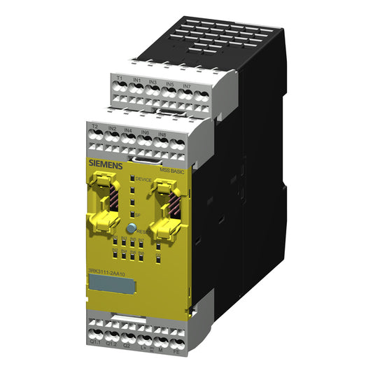 3RK3111-2AA10 Central Unit 3Rk3 Basic For Modular Safety System 3Rk3 4/8 F-di,1F-ro,1 F-do,24 V Dc
