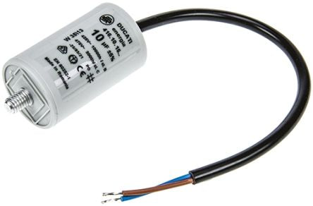 4.16.10.15.14 Ducati Energia 4.16.10 Polypropylene Film Capacitor, 400 → 500V ac, ±5%, 10μF, Stud Mount