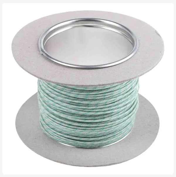 CMD236-3836 Type K Thermocouple Cable/Wire, 25m, Unscreened, Glass Fibre Insulation, +350°C Max, 1/0.315mm