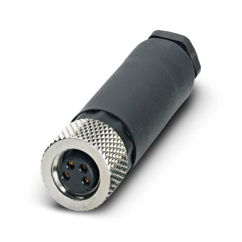 Circular Connector, M8, Cable Mount Plug, 4 Contacts, Solder Pin