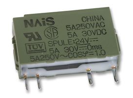 General Purpose Relay, PA Series, Power, Non Latching, SPST, 24 VDC, 3 A