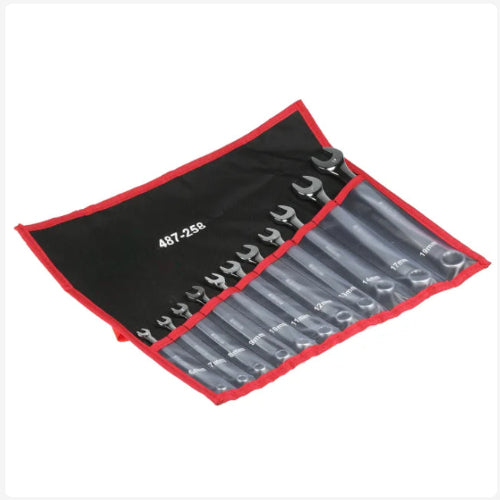 CMD487-258 11-Piece Spanner Set, 6 → 19 mm, 6 → 19 mm, Chrome Vanadium Steel
