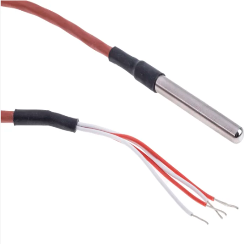CMD455-3968 PT100 RTD Sensor, 6mm Dia, 50mm Long, 4 Wire, Probe, Class B +200°C Max
