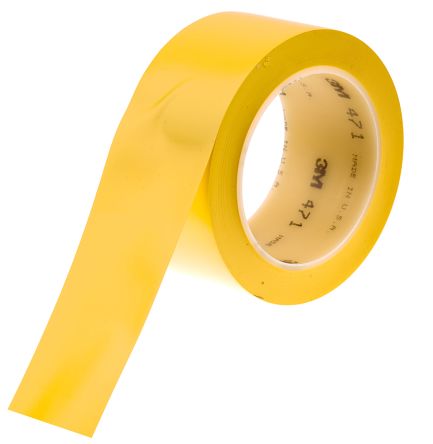 Yellow Vinyl Lane Marking Tape, 50mm x 33m