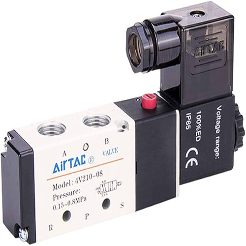 4V210-08 Airtac 4V210-08: Solenoid Air Valve - 4V21008A
