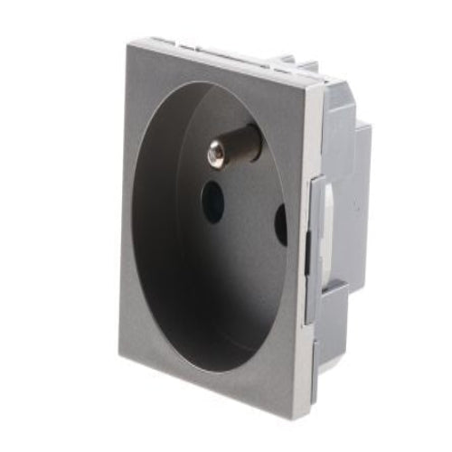 5 725 21 1 Gang Plug Socket, 16A, Type E - French