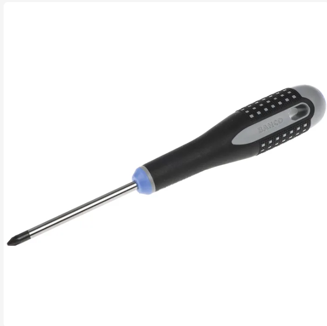 BE-8810I Bahco Pozidriv Screwdriver, PZ1 Tip, 75 mm Blade, 197 mm Overall