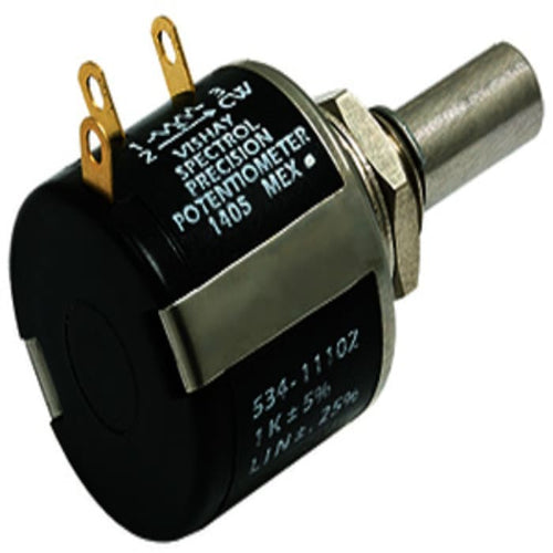 534-1-1-101 100Ω Rotary Potentiometer 10-Turns 1-Gang Bushing Mount