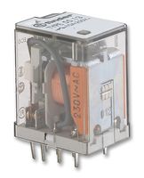 55.13.8.024.0000 PCB Mount Power Relay, 24V ac Coil, 10A Switching Current, 3PDT