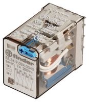 55.34.9.024.0040 Plug In Power Relay, 24V dc Coil, 7A Switching Current, 4PDT