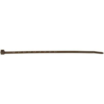 561-05015 WIC1-PA66-YE (1000) T50R PRN Series Brown Nylon Printed ID for Metering Cable Tie
