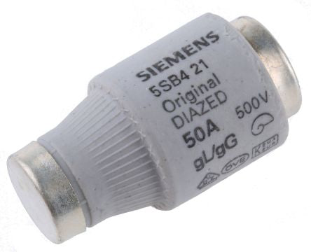 5SB421 - 50A DIII Diazed Fuse, E33 Thread Size, gG, 500V ac
