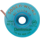 60-3-5 1.5m No Clean Desoldering Braid, Width 2mm