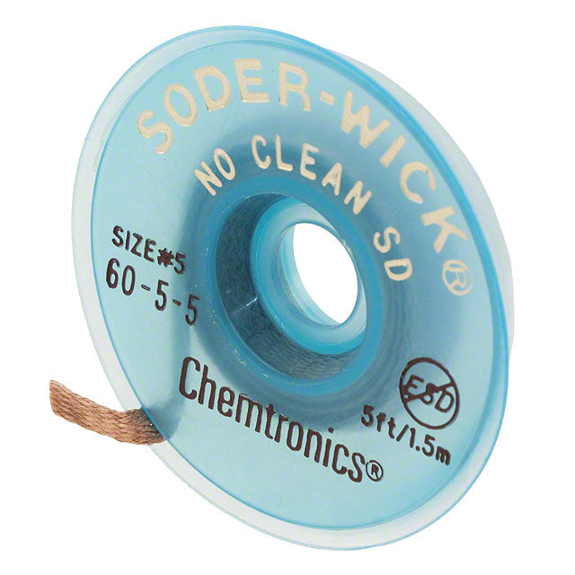 60-5-5 1.5m No Clean Desoldering Braid, Width 3.7mm