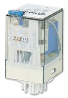 60.12.8.048.0040 Plug In Power Relay, 48V ac Coil, 10A Switching Current, DPDT